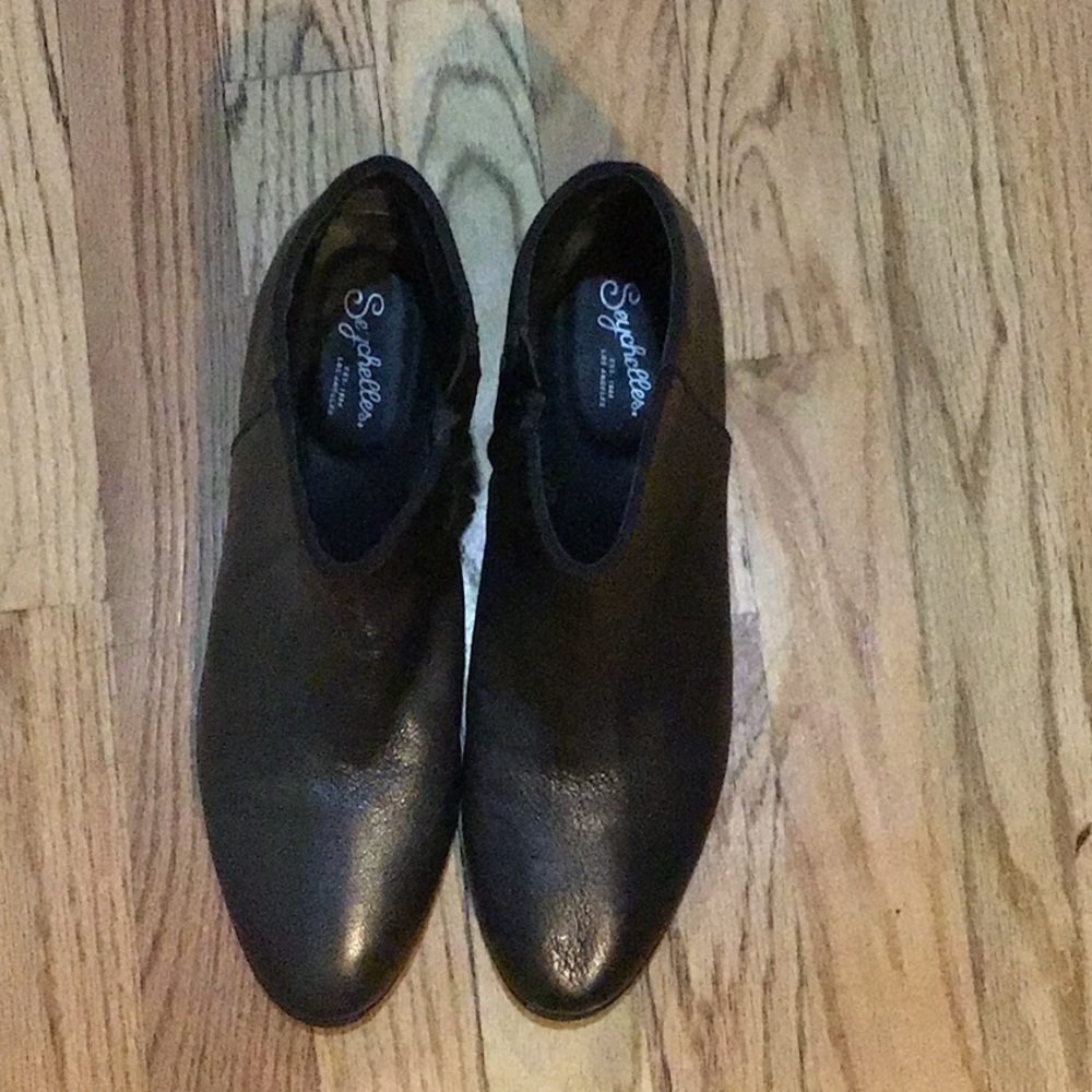 Seychelles - pewter xylophone leather booties